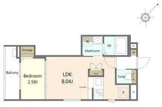 ガーデンパーク八本松アネックス【3階】の間取り