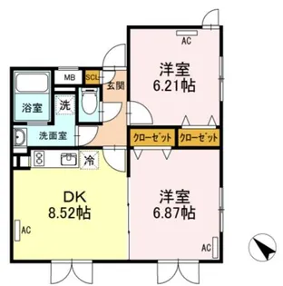 LAPiS目黒本町【1階】の間取り