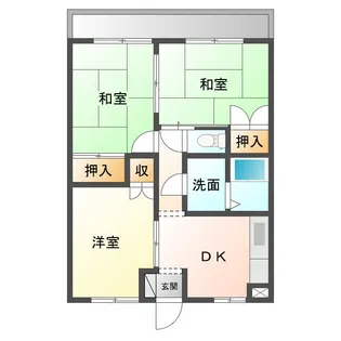 ノースタウン東一宮【3階】の間取り