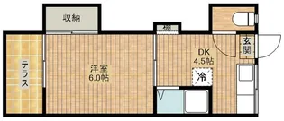 第6ちどり荘【2階】の間取り