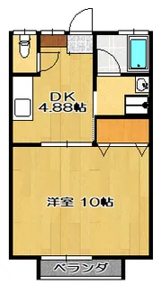 吉沢ハイツ【2階】の間取り