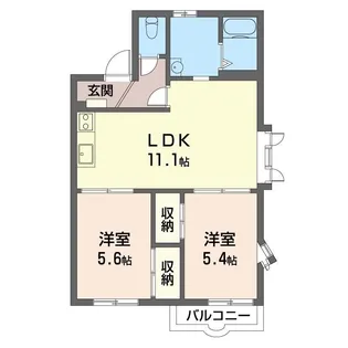 ベクエム湘南【2階】の間取り
