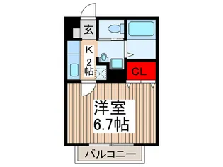 サンライズ西立野【1階】の間取り