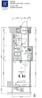 XEBEC錦糸北斎通り【6階】の間取り