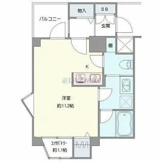 アルシオンエアポートタワー【6階】の間取り