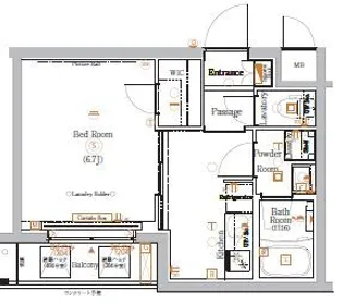 GRAN PASEO高井戸【1階】の間取り
