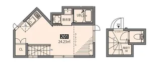 Meguro Senzoku U【2階】の間取り
