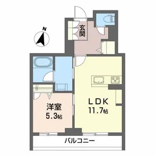 Forena上杉【4階】の間取り