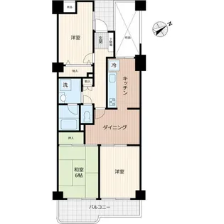 光建ハイムブリリアンス野毛山公園【2階】の間取り