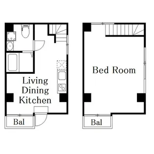 DECOR RESIDENCE 田原町の間取り