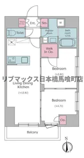 ドゥーエ入谷II【4階】の間取り