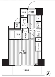 カスタリア初台【12階】の間取り