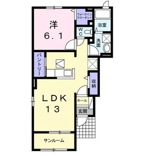 フェリチータA【1階】の間取り