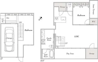 ルミーク雪谷【1階】の間取り