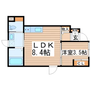 クリザンテーム【1階】の間取り