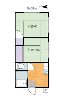 おおとり荘【2階】の間取り