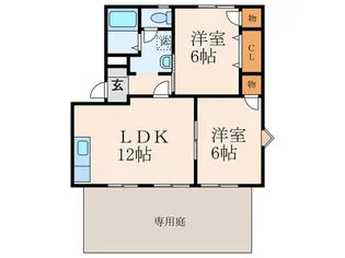 アイランドハイツ【1階】の間取り