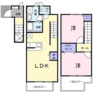 プレジオスC【2階】の間取り