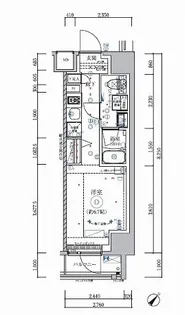 RELUXIA伊勢佐木長者町【3階】の間取り