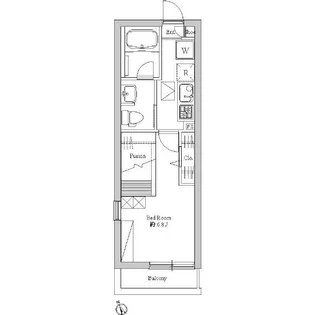 エルスタンザ舟渡【1階】の間取り
