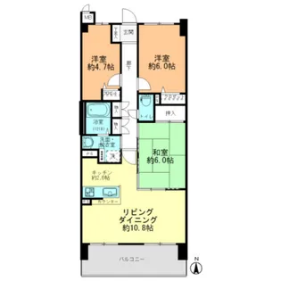 スカールTAKATA【5階】の間取り