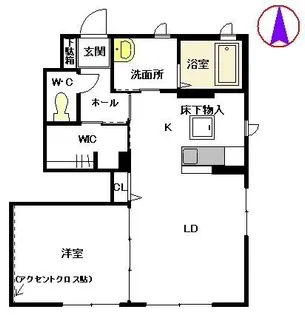 クレセオ ブレス II番館【1階】の間取り