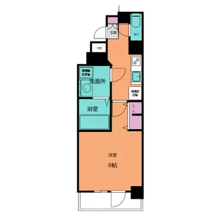 エス・キュート丸の内【4階】の間取り