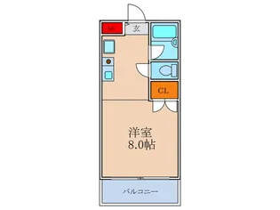 プランツ緑地【4階】の間取り