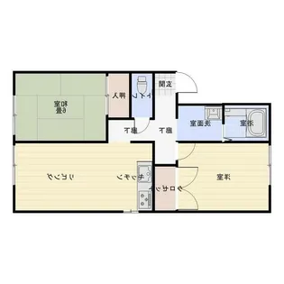 セジュール大田A棟【2階】の間取り