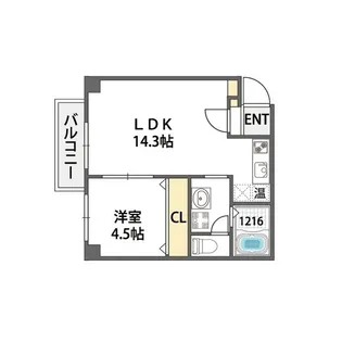 レクラン林寺【5階】の間取り