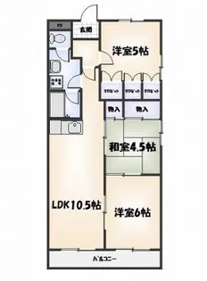 第16柴田マンション【3階】の間取り