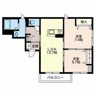 サンタプレイスM【1階】の間取り
