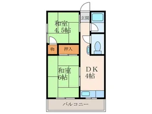 川口マンション【2階】の間取り