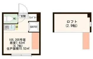 ハーモニーテラス南砂II【2階】の間取り