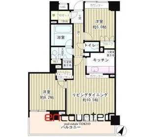 上野毛パーク・ホームズ アダージオ【4階】の間取り