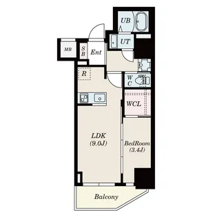 セレニテ本町リアン【2階】の間取り