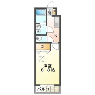 TOP HOUSE羽津II【1階】の間取り
