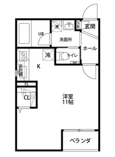 うらら学校町【3階】の間取り