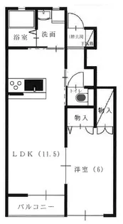 カーサ・パーチェ 北棟【1階】の間取り