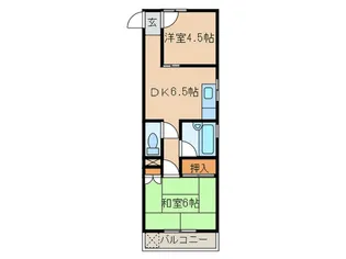 鎌田マンション【5階】の間取り