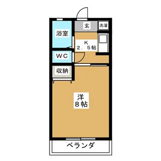 ヤナセコーポ3号館【2階】の間取り