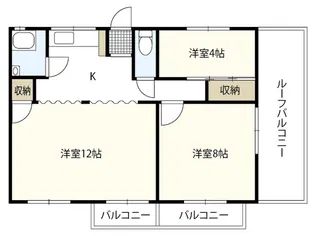 嵯峨野ハイツ【4階】の間取り
