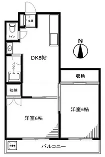 ニュー天沼マンション【2階】の間取り