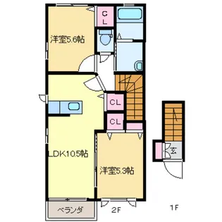 サンアルボーロ【2階】の間取り