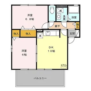 ベルテ E【2階】の間取り