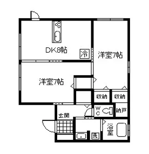 シャルマンハイム【2階】の間取り