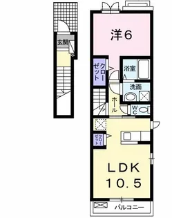 Room335【2階】の間取り