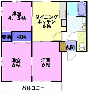 モデラート A【1階】の間取り