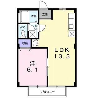 ハピネス亀岡【2階】の間取り