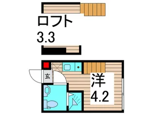 ハーモニーテラス西亀有II【2階】の間取り